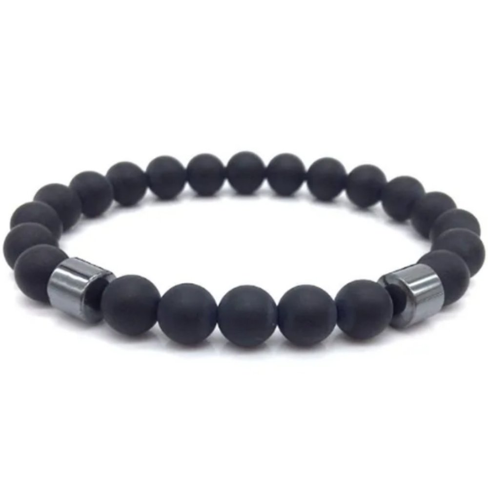 Onyx Bracelet,Black Onyx Bracelet,Black Bracelet,8mm Onyx Stone Beads